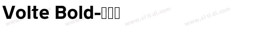 Volte Bold字体转换